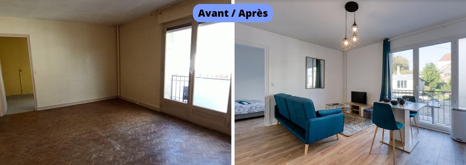 RENT & REST - Appartement T2 Melun Avant après